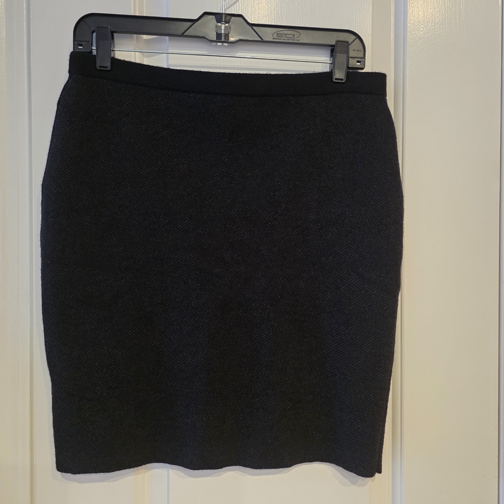 Eileen Fisher Diagonal Jacquard Short Skirt Size PM.